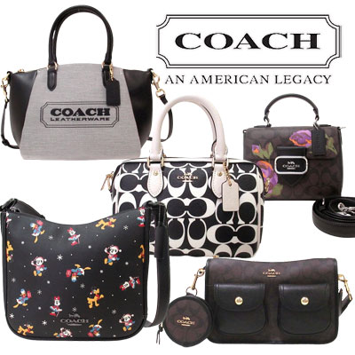 COACH OUTLET シグネチャー 合わせ易い&使い易い バッグ特集