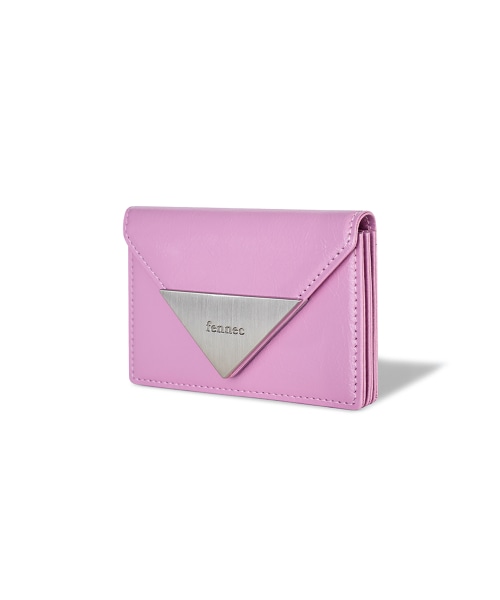 【FENNEC】 CRINKLE TRIANGLE ACCORDION POCKET - LILAC PINK 財布 正規品
