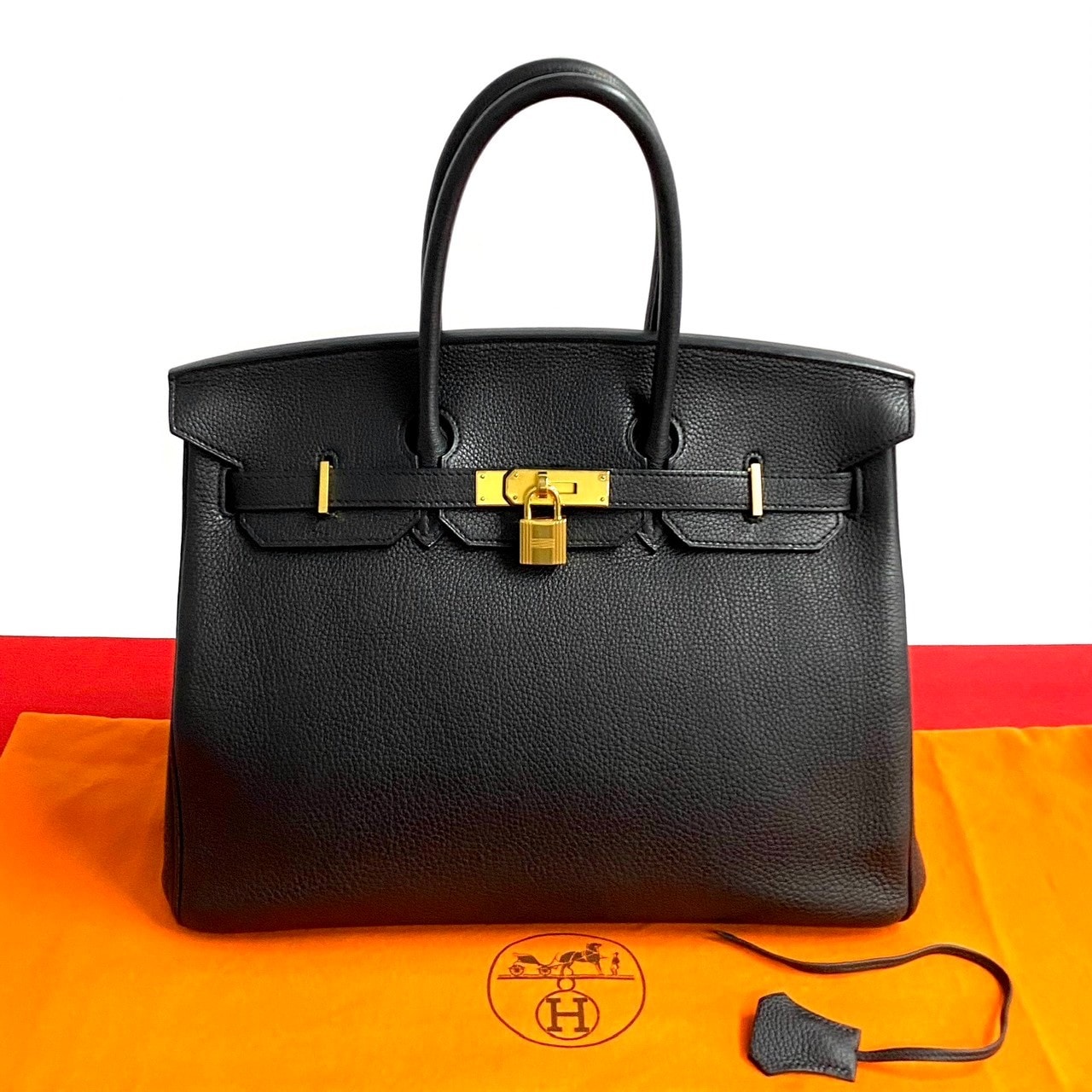 バーキン35ハンドバッグ トゴ ブラック 21759