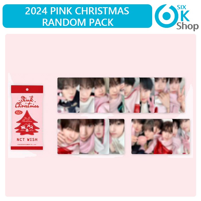 10個買ってお得+ NCT WISH - SM ARTIST PHOTOCARD RANDOM PACK [ 2024 PINK CHRISTMAS MD ] 公式グッズ
