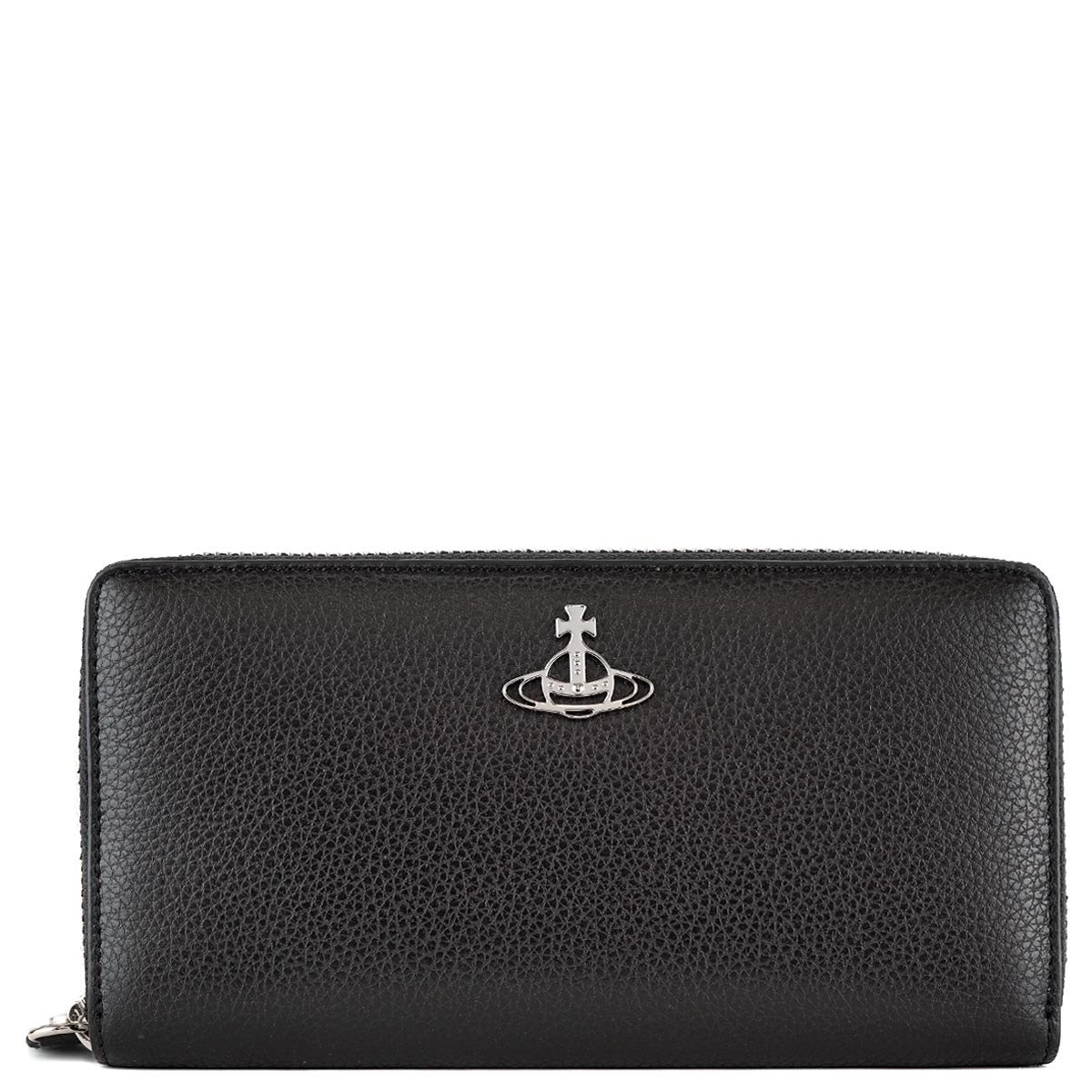 長財布 51050022 L001J GRAIN LEATHER ZIP ROUND WALLET レディース N401LA BLACK ブラック
