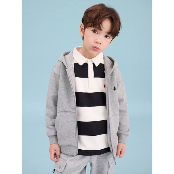 [BEANPOLE KIDS] [エッセンシャル] フード付きジップアップ グレー (BI5141UE63)