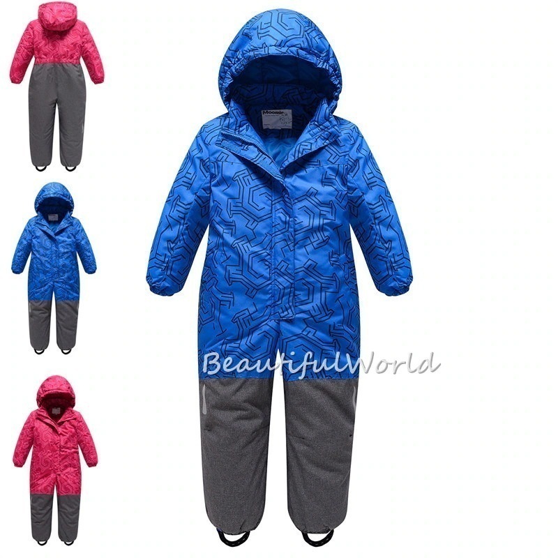 スキーウェアキッズワンピースオールインワンスキーウェアジュニアスノーボードウェア男の子女の子撥水防風保温雪遊び 6,000円