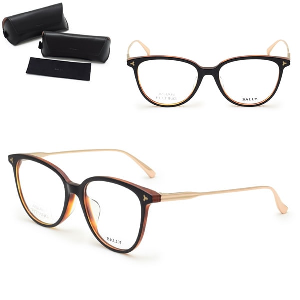 【訳あり】 フレーム BY5012-D/V 005 53 メガネ 眼鏡 フレームのみ アジアンフィット ブラック ハバナ ローズゴールド