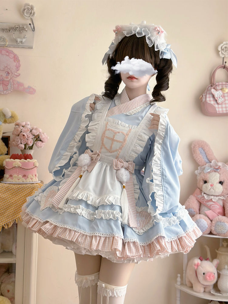 2024春夏秋冬二次元/かわいい新作/公主メイド服洋装 /古風改良/コスプレ/ロリータお茶会/ゴスロリ/洋風/貴族風 レ