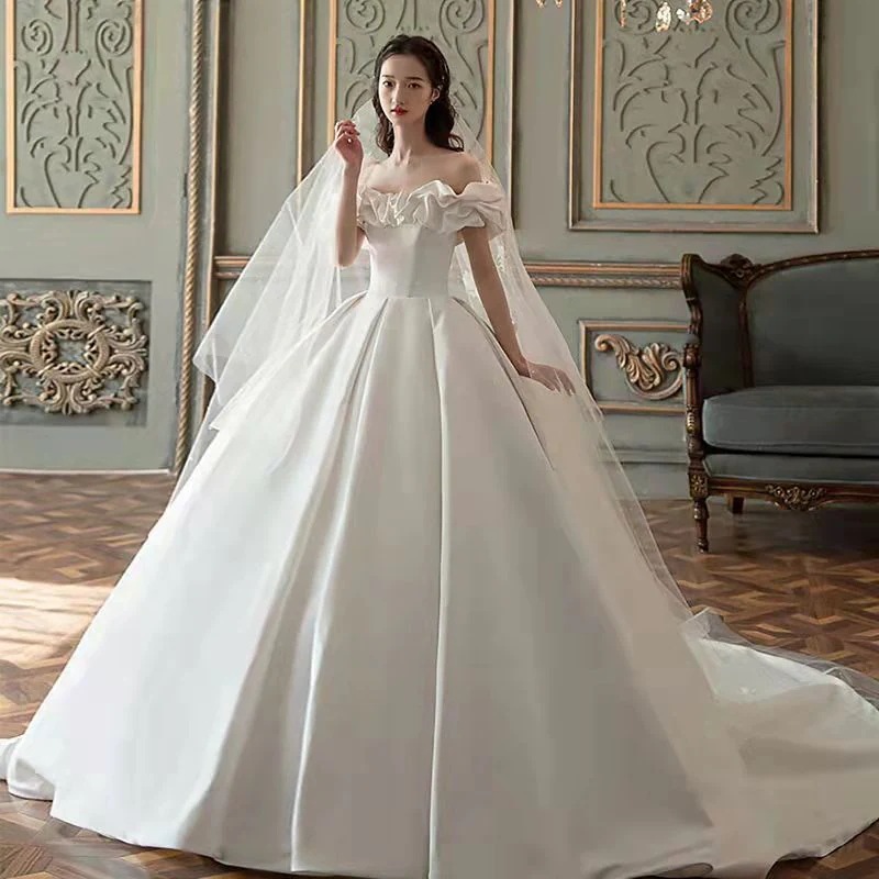 ロング ドレス 結婚式 花嫁 演奏会 ウエディングドレス 白 ビスチェ 二次会 パーティードレス