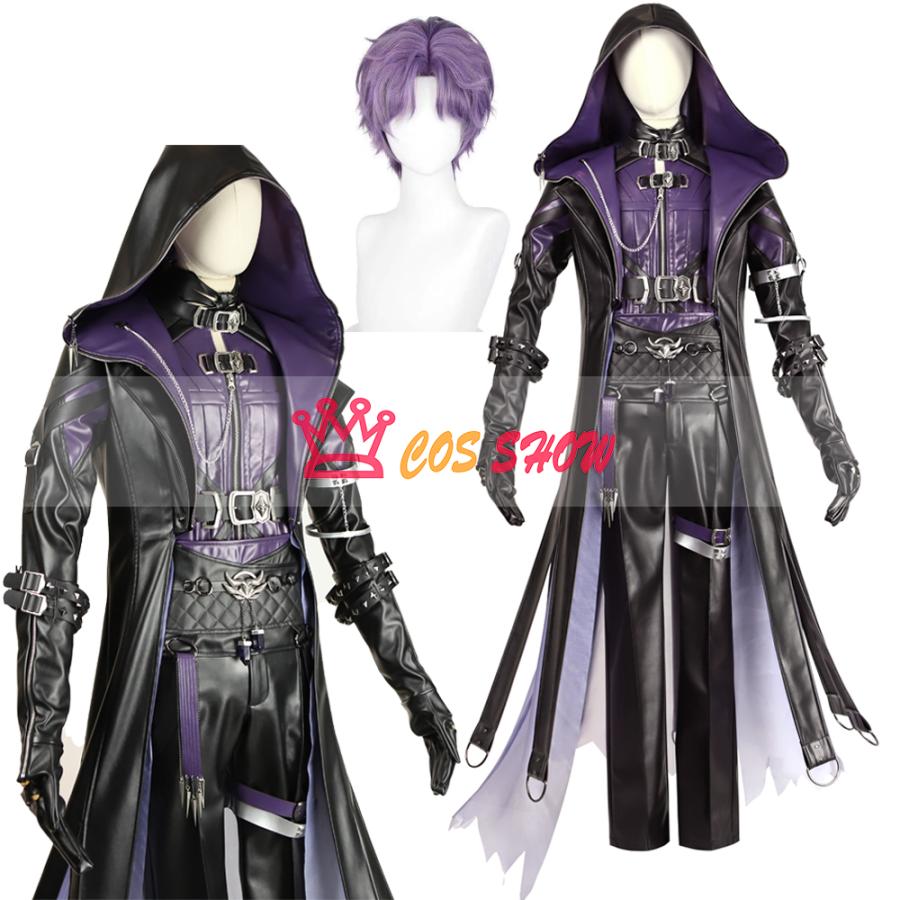 2025新品販売 恋と深空 深海潜行者 ホムラ コスプレ衣装 PUレザー ウィッグ能 cosplay 仮装 イベント ステージ服 舞台 ハロウィン クリスマス