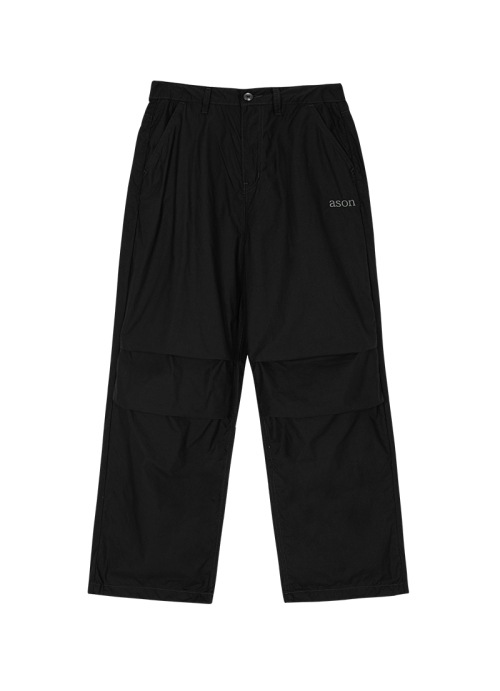 【AS"ON】 PETER PANTS / BLACK 正規品