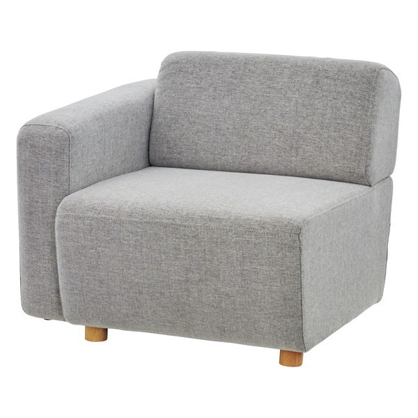 SS-118GYC グレー キューブ [片肘ソファ(向かって左肘)] メーカー直送