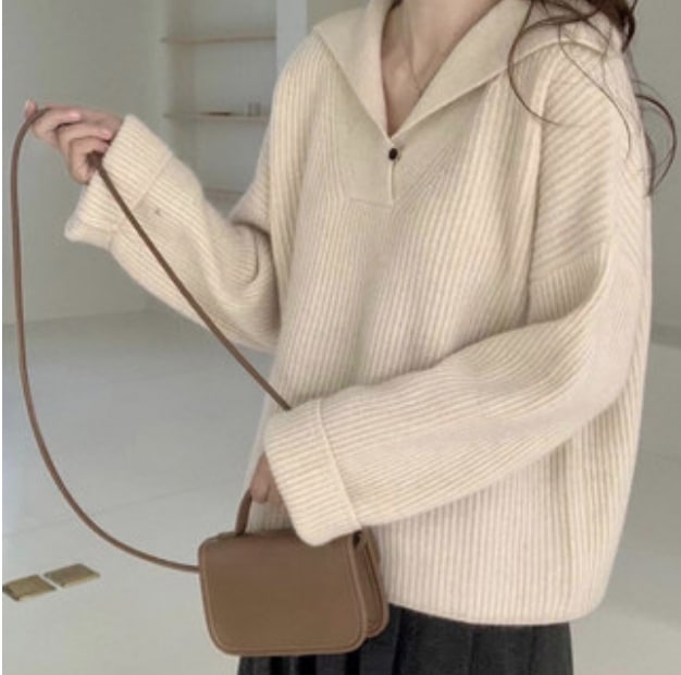 トップス デート カットソー ニットソー セーター 袖あり 長袖 Vネック かわいい 大人可愛い きれいめ シンプル カジュアル 大人 上品 おしゃれ お洒落 春 秋 冬 10代 20代 30代 OL