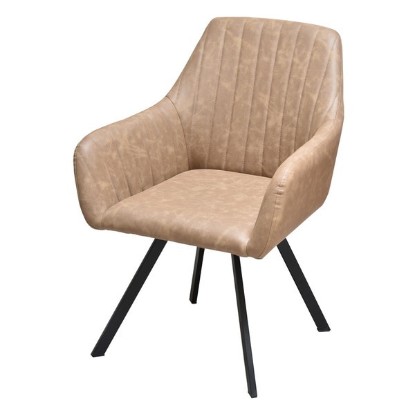 B.Bファニシング ONDC-0080CAF モダンクラブ回転チェアー カフェオレ メーカー直送