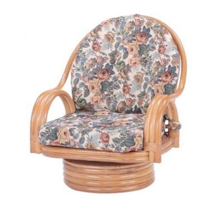 今枝商店 Romantic Rattan 籐回転座椅子 ミドルタイプ S582
