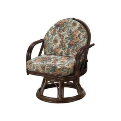 今枝商店 Romantic Rattan 籐ラウンドチェア 回転座椅子 TK771