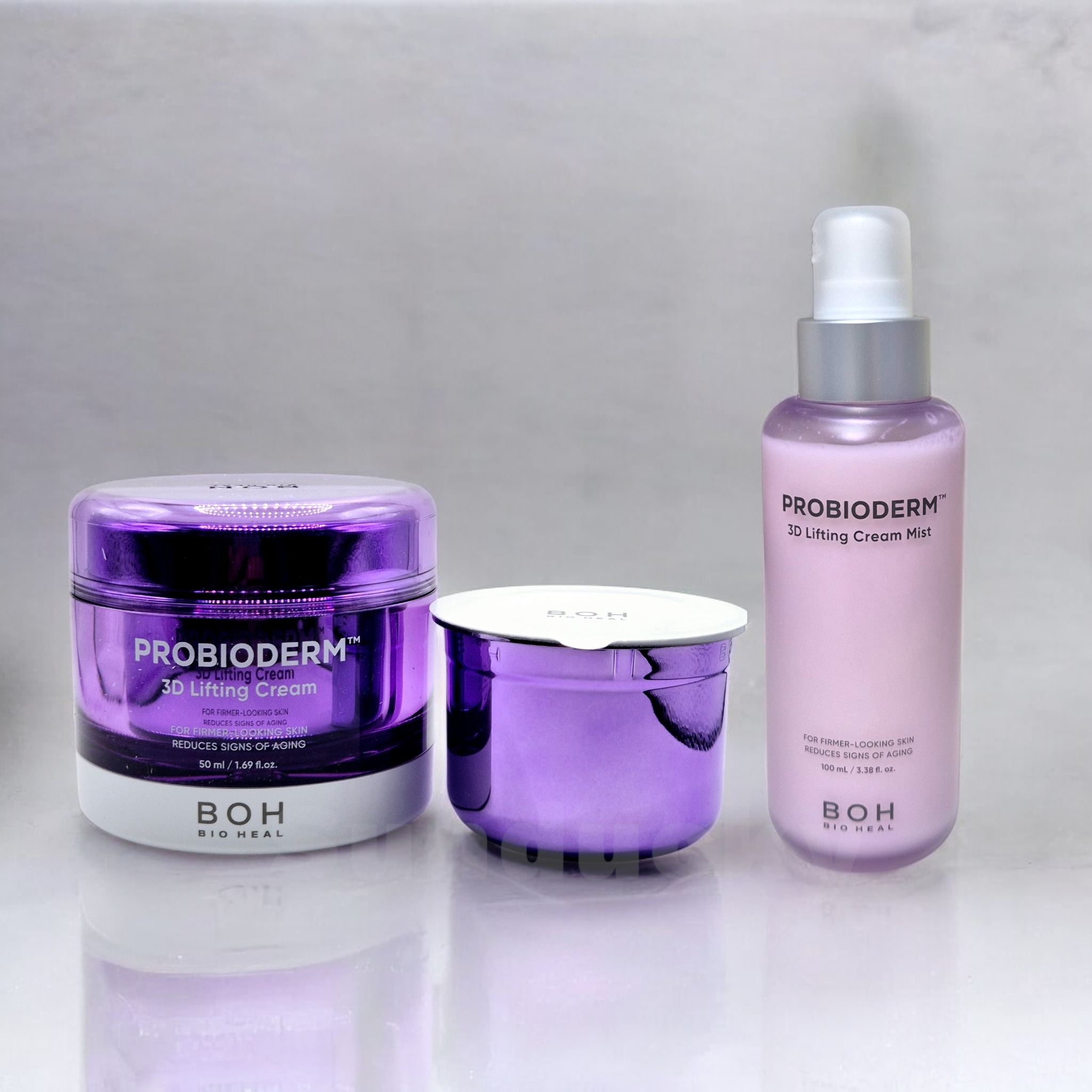 プロバイオダーム3Dリフティングクリーム 本品＋レフィル 50ml ＆ クリームミスト 100ml セット