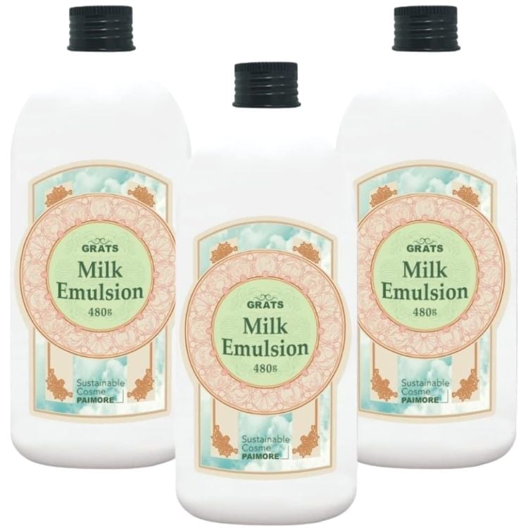 3個セット パイモア グラッツ ミルクエマルジョン 480g レフィル ダメージケア 集中ケア インバス アウトバス