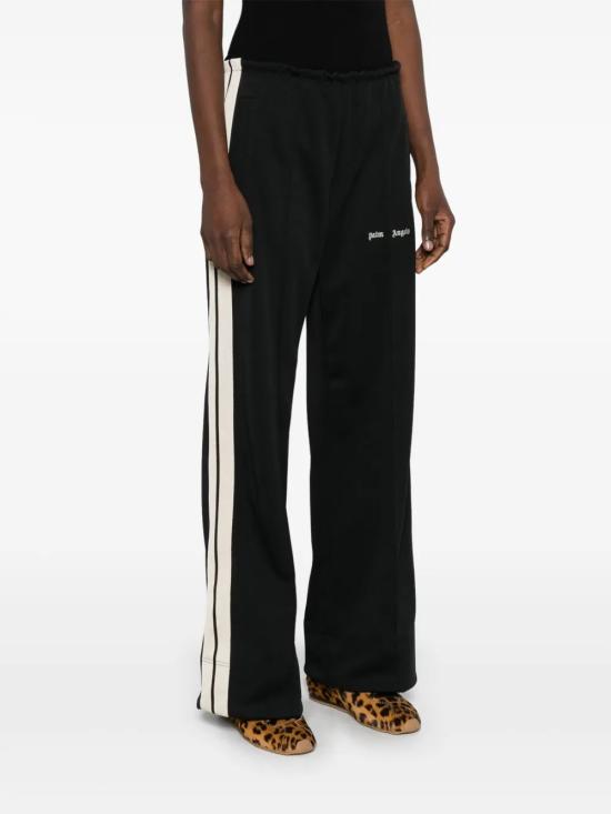 PALM ANGELS Women Straight Pants PWCJ031C99FAB002 1003 BLACK OFF WHITE