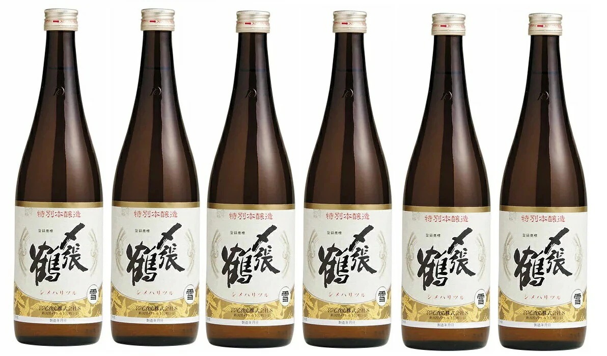 日本酒 宮尾酒造 清酒 〆張鶴 しめはりつる 特別本醸造 雪 720ml6本【北海道沖縄県東北四国九州地方は必ず送料がかかります】