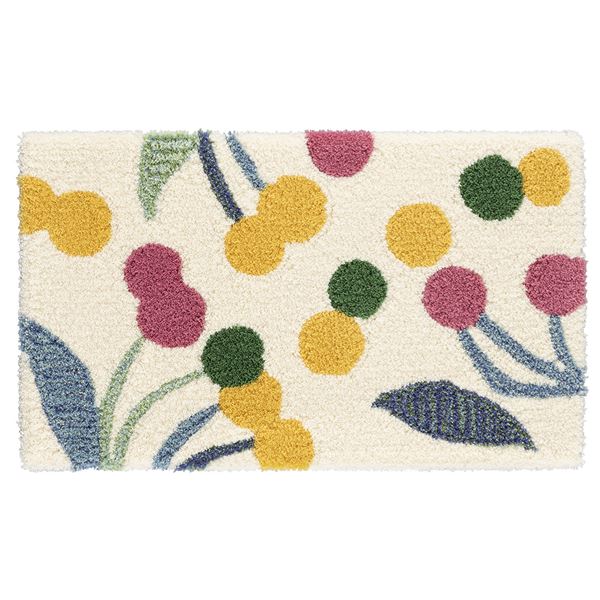 スミノエ デザインライフ ポポロマット/玄関マット 約幅45x長さ75cm イエロー 6,676円