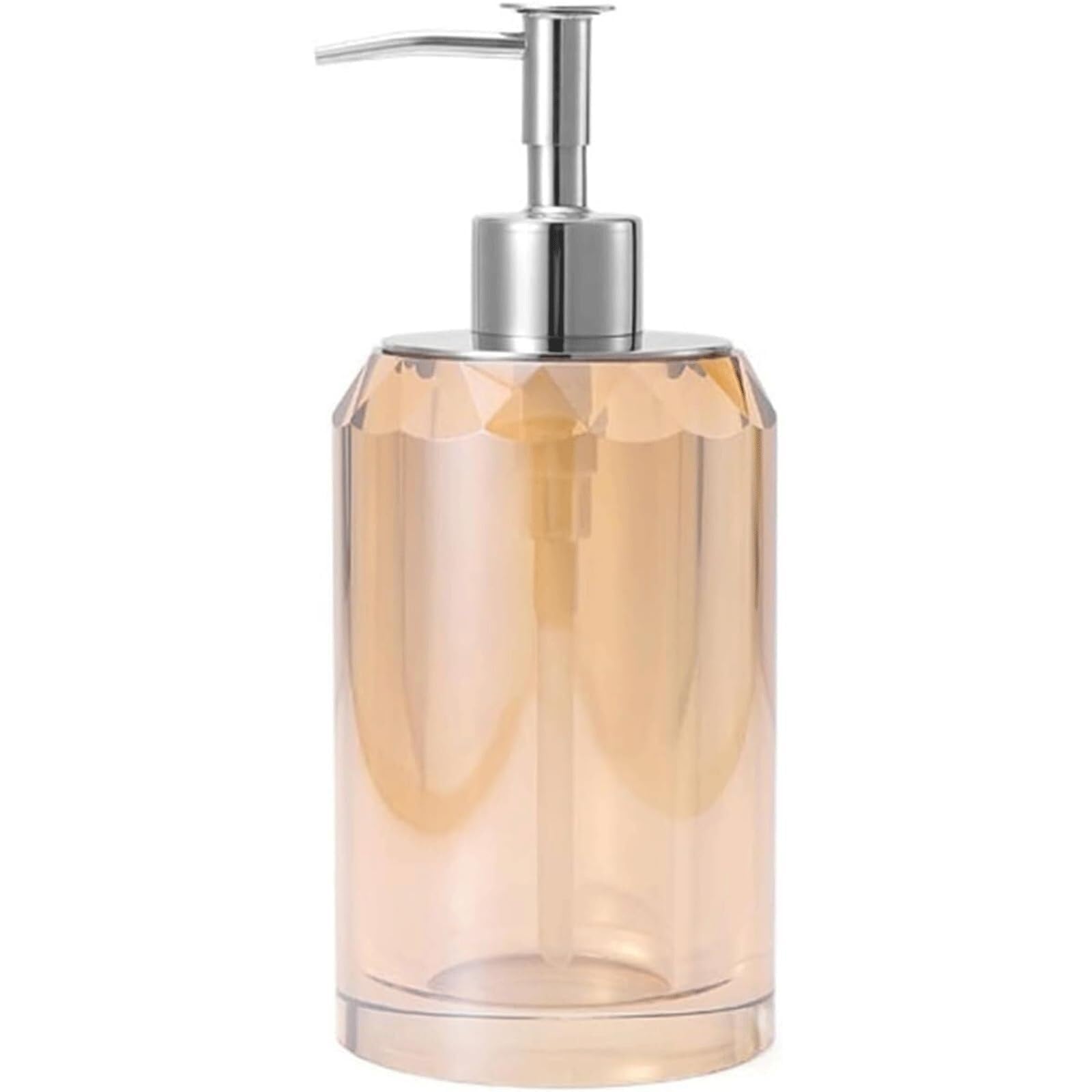 バスルーム用ソープディスペンサー クリスタルソープディスペンサー プレスタイプ シャンプー シャワージェル ディスペンサーボトル ステンレススチールポンプ付き ローションディスペンサー 美しいキッチン