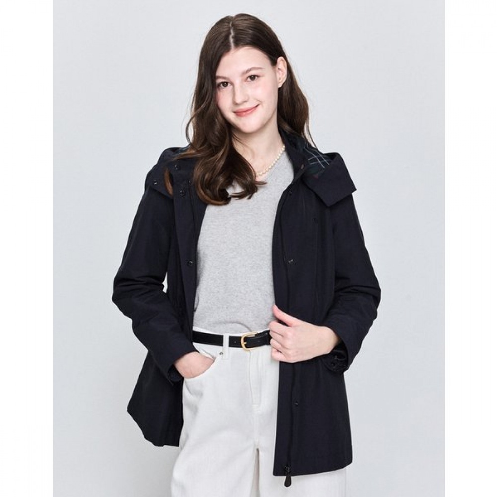 [25SS] フード付きハーフナイトジャンパーネイビー HSJU5BC21N2