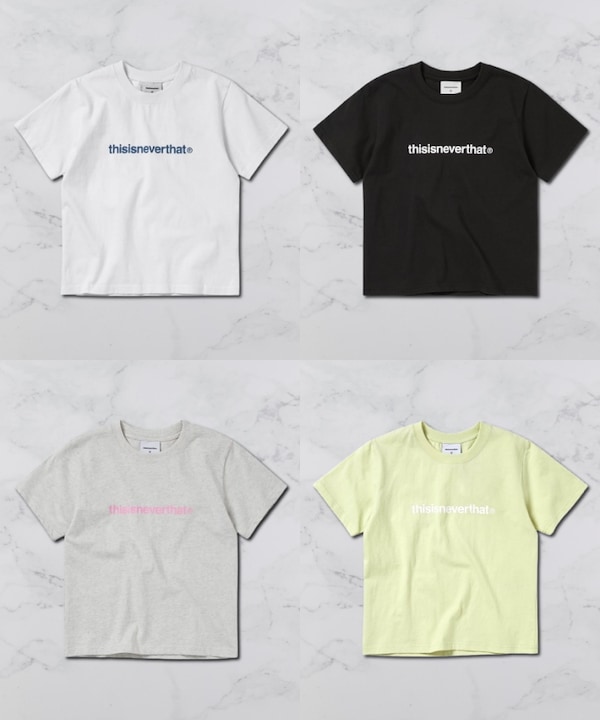 トップス T-Logo W Tee Qoo10 ディスイズネバーザット T-LOGO W TEE ロゴ 半袖 ド