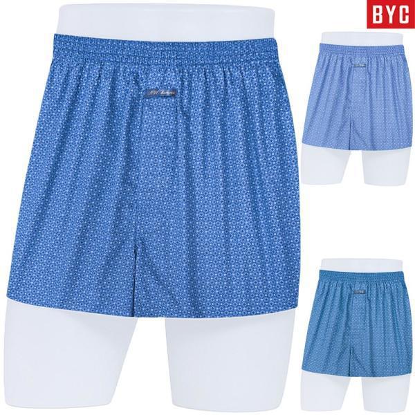 80番手ツイル織り純綿スクエアメンズトランクスパンツ3枚入り1418