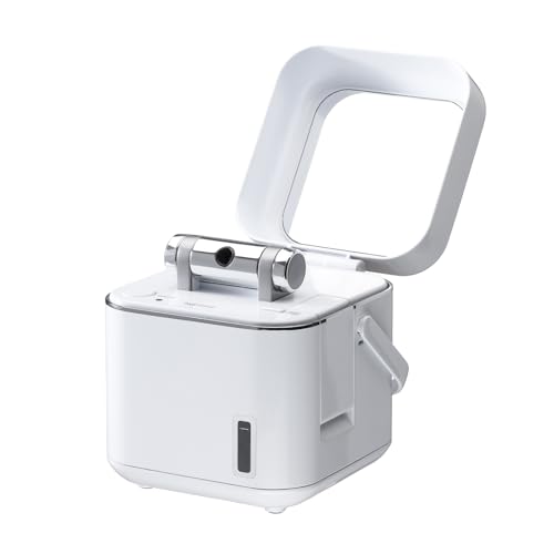 ツインバード フェイススチーマー コンパクト イオンスチーム 美顔器 ミラー付 毛穴ケア 水道水対応 ホワイト 白 SH-2786W