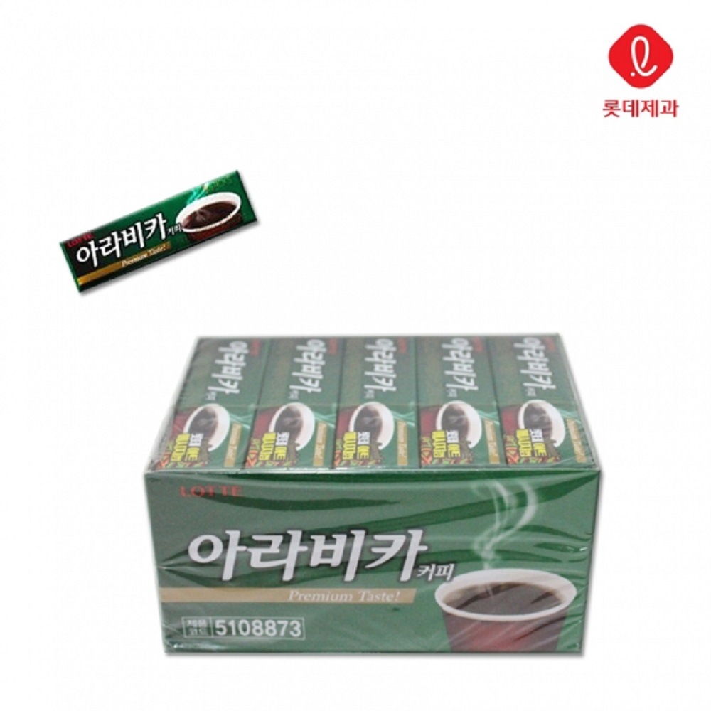 韓国-KMEAL-ロッテ1000アラビカコーヒー90個アラビカコーヒーガム