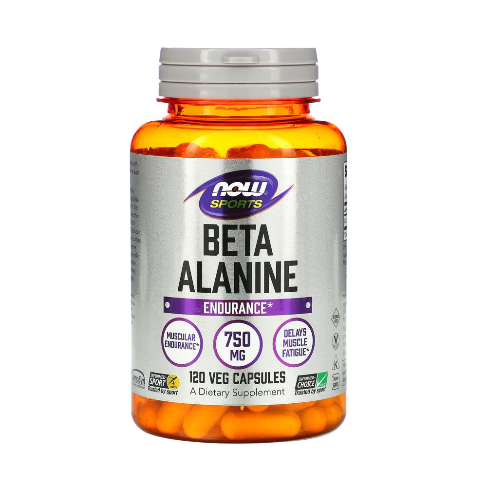 NOW Foods スポーツ ベータアラニン 持久力 750mg 120野菜カプセル