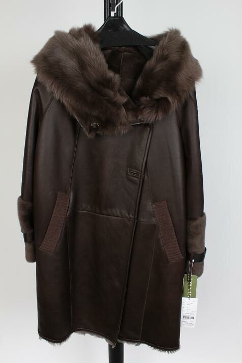 トスカーナラム ファー レザー ジャケット ブラウン 送料無料 レディース ギフト プレゼント