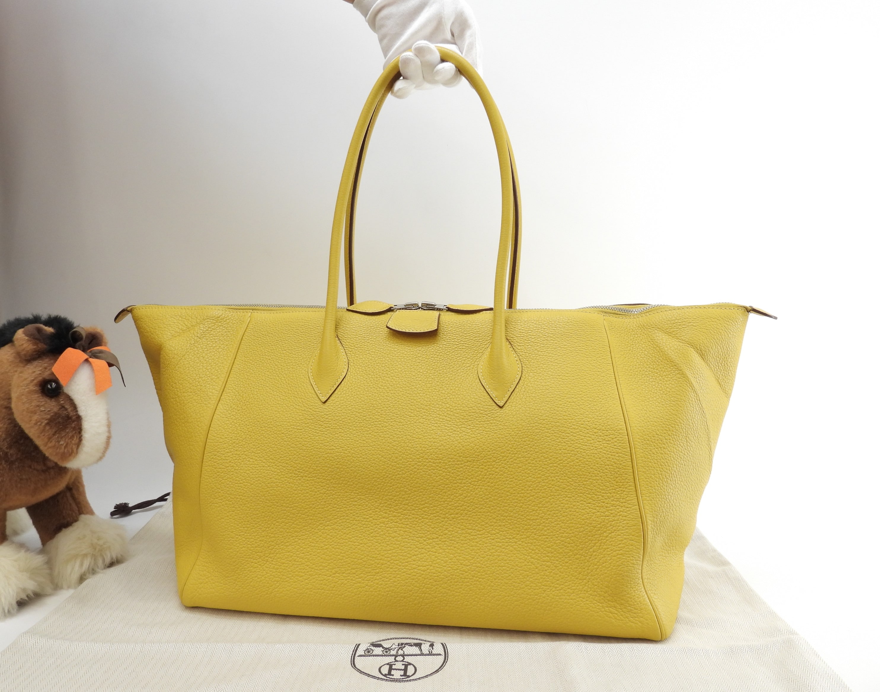 パリボンベイ40 トリヨンクレマンス黄 トートバッグ ショルダーバッグ@M 149,000円