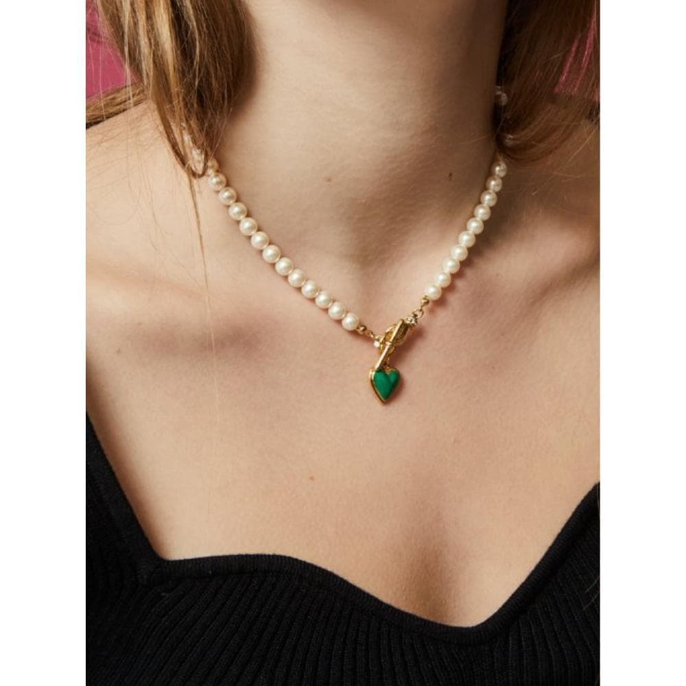 VINTAGE HOLLYWOOD Catch Love Pearl NecklaceVH25NNNE103V