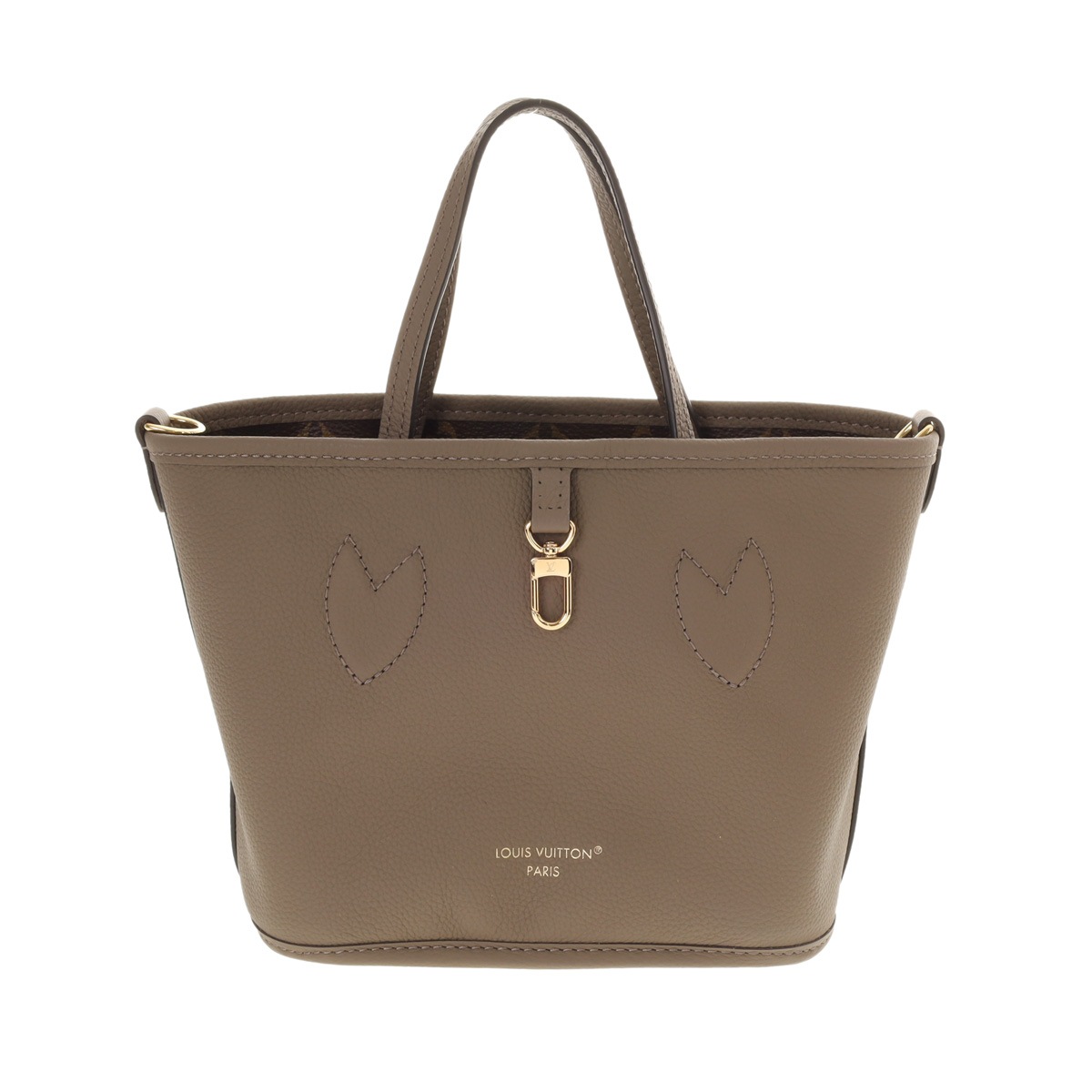 ネヴァーフル インサイドアウト BB リバーシブル ダークファンゴ M12109 レディース ダークファンゴレザー/モノグラムキャンバス ショルダーバッグ 未使用 銀蔵