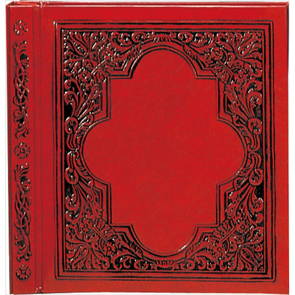 フエルアルバム 一般用 L シルバー台紙 グレース 赤 ア-LS-501-R