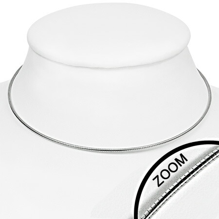 1.5mmオメガチェーン ステンレス チョーカー 首飾り アクセサリー 綺麗 男性 女性 プレゼント