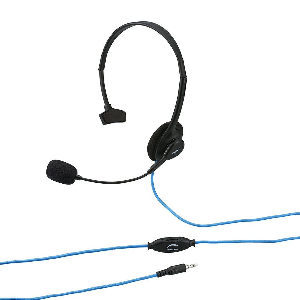 （まとめ買い）ゲーム用ヘッドセット片耳 ブラック MHM-MGM22BK [x3]