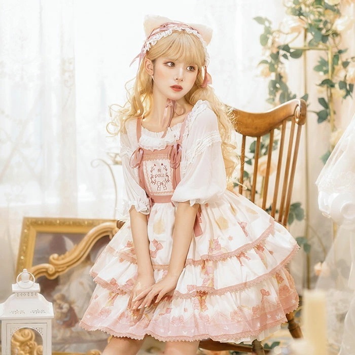 ワンピース 可愛い ゴスロリ ロリータ ミニドレス ワンピース かわいい ハロウィン コスチューム 仮装 衣装 文化祭 学園祭 キャミワンピース リボン レース 大人 女性 子供 ジュニア かわいい