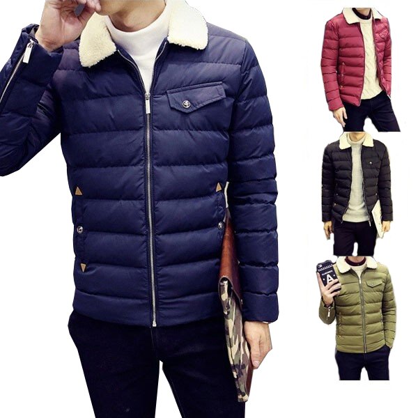 ダウンジャケット メンズ 中綿 フード ショート 厚手 ダウンコート ファスナー 秋冬防寒防風
