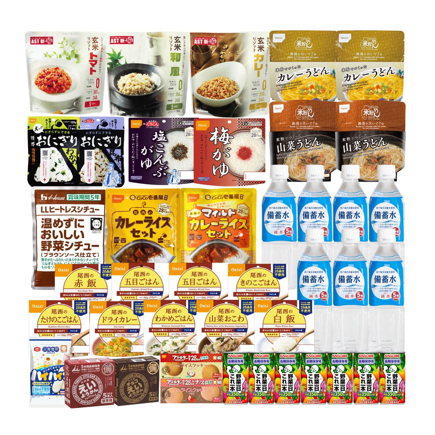 【防災士監修】非常食 (製造から)5年保存 7日分セット アルファ米 長期保存 アレルギー物質28品目不使用 27種類42点 3食分×7日分 21食分 おやつ付き 飲料付き
