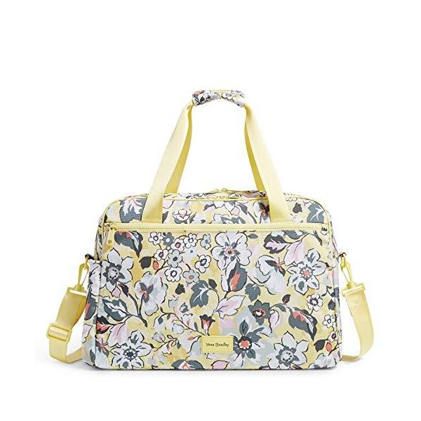 Vera Bradley Recycled Lighten Up Reactive Weekender Travel Bag， Sunny Garden 並行輸入品