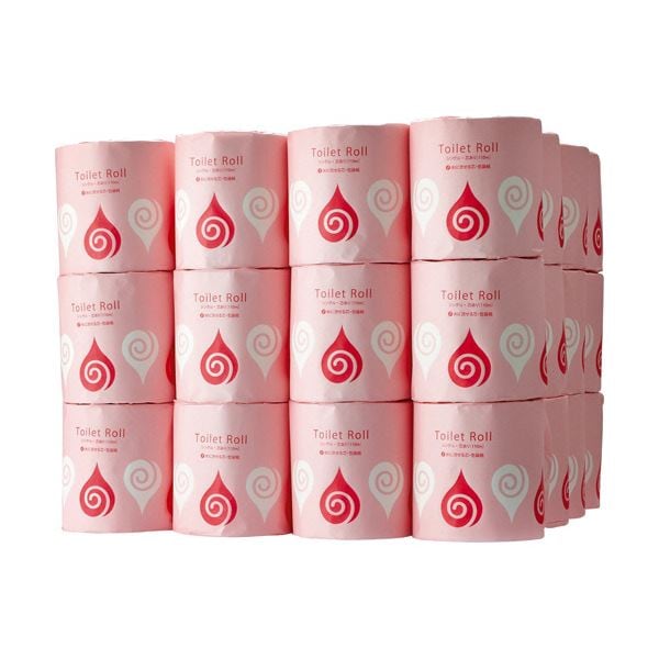 TANOSEE トイレットペーパー（パルプ100%）個包装水に流せる芯 シングル 110m 1セット（72ロール：24ロール3ケース）
