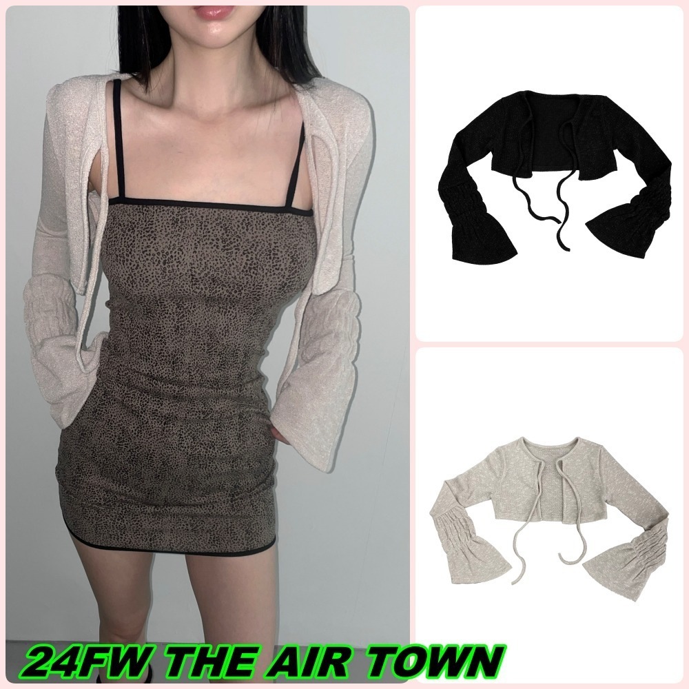 【THEAIRTOWN】24FW ash ruffle bugle bolero