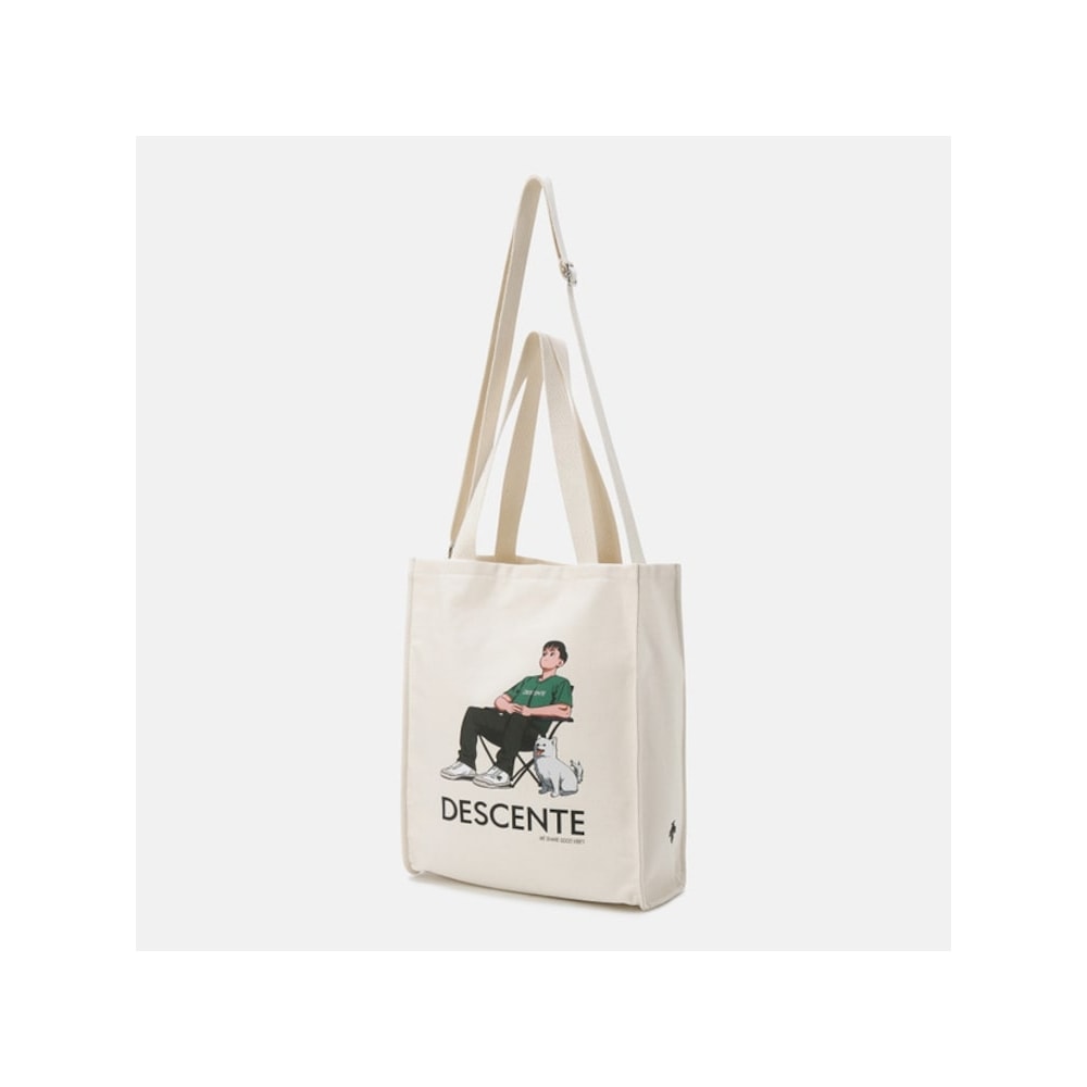 DESCENTE [キム・ジョンユンアーティストコラボレーション] エコバッグ SP223UBG51 PG3SP223UBG51