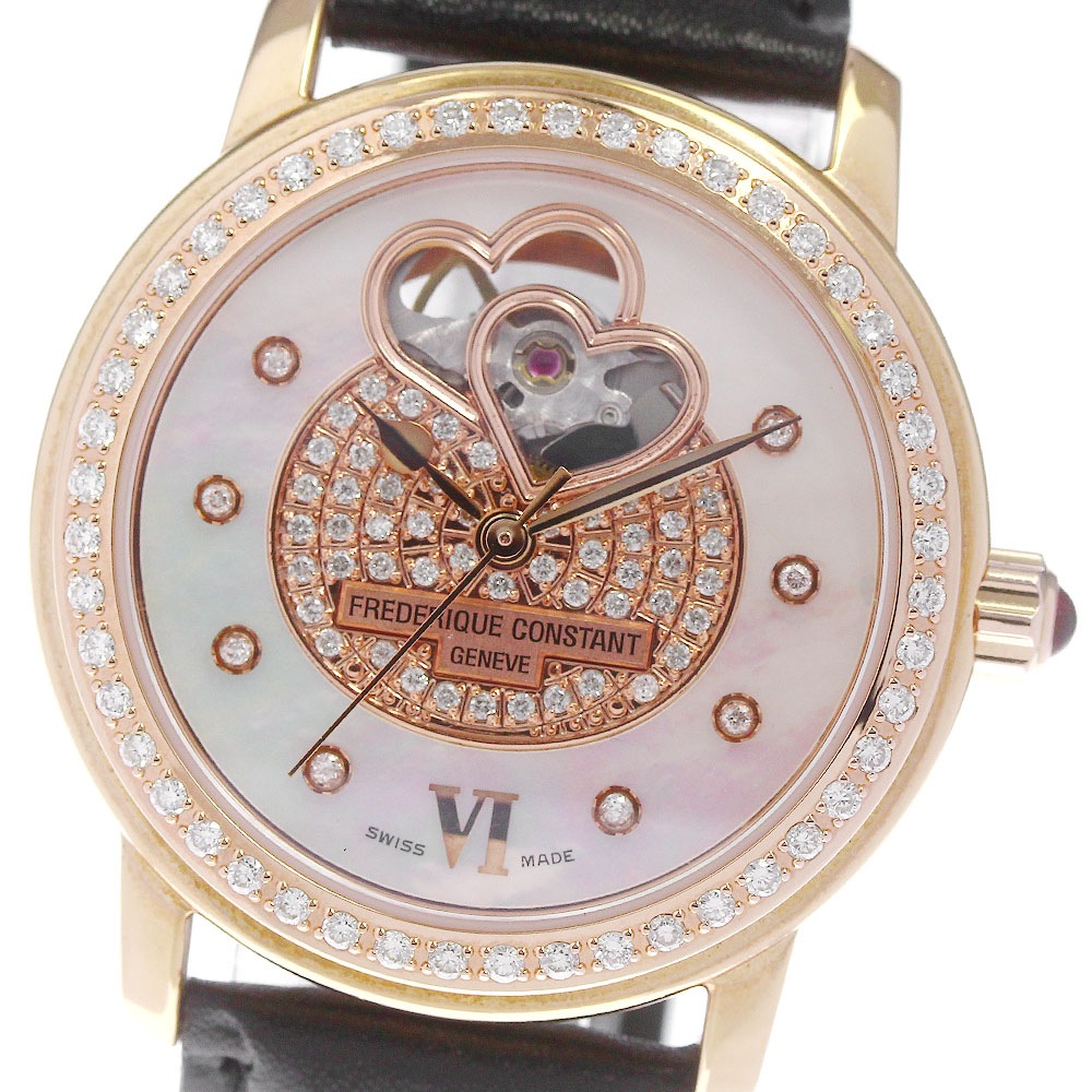 フレデリックコンスタント FREDERIQUE CONSTANT FC-303/310X2P4/5/6 ハートビート 8Pダイヤ 自動巻き レディース _811863【中古】