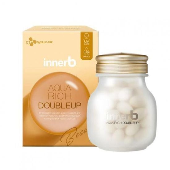 ヒアルロン酸/UVケア/水分ケア CJ INNERB アクアリッチ ダブルアップ 56カプセル (28日分)