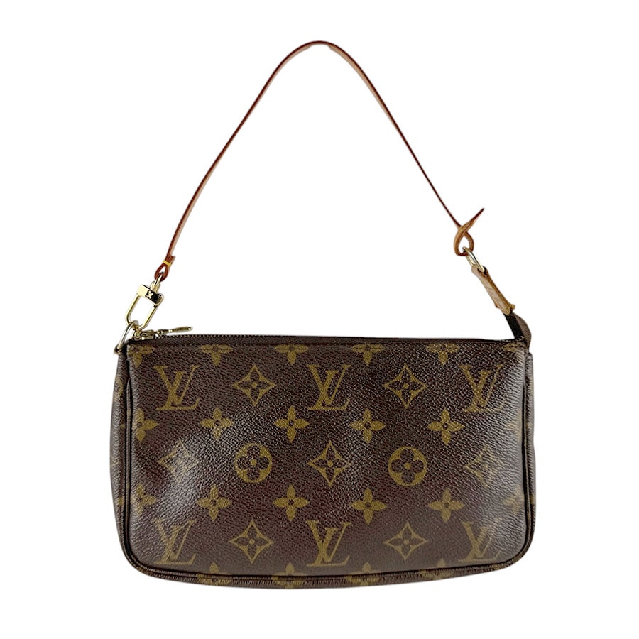 ルイ ヴィトン LOUIS VUITTON ハンドバッグ モノグラム ポシェット アクセソワール モノグラムキャンバス ブラウン ゴールド レディース M51980 z9339