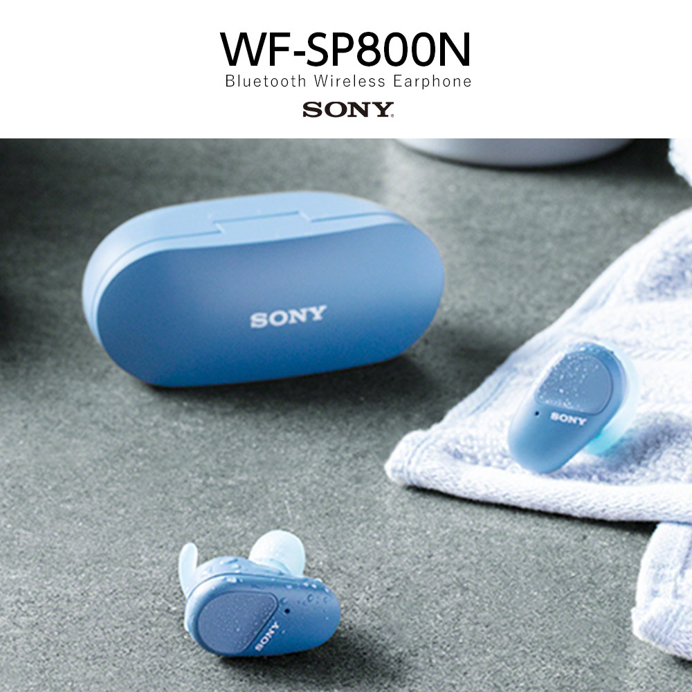優れた品質 イヤホン Bluetooth WF-SP800N ブルー 青 ワイヤレス 高音質 イヤホン