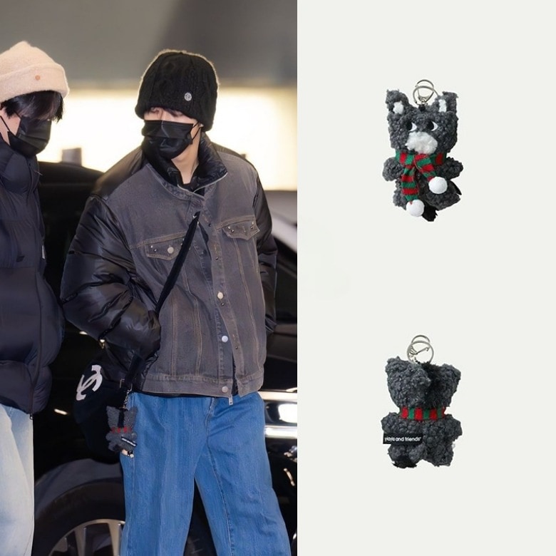 [Stray Kids ハン着用] YIAYIA AND FRIENDS サンタロバキーリング グレー 韓国製 ファン必須アイテム