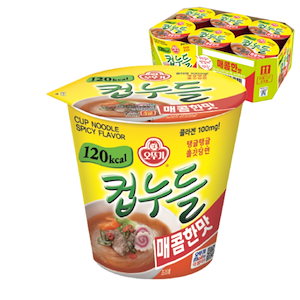 韓国 カップヌードル ダイエットラーメン 120カロリー 38g x 6個