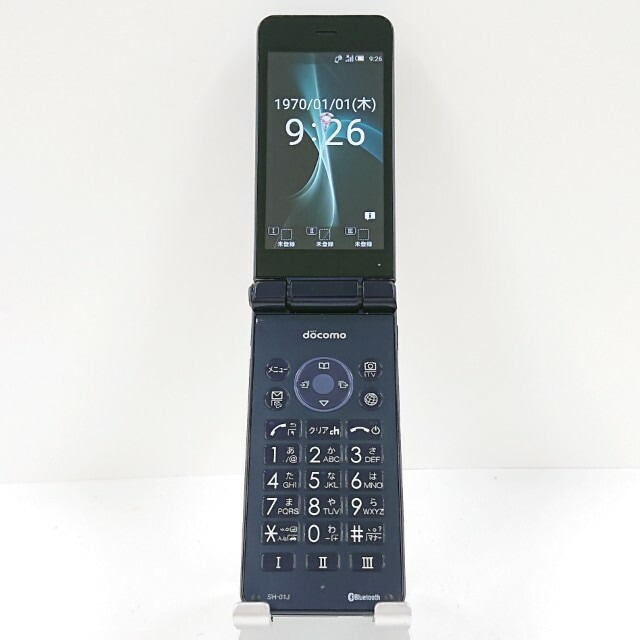 AQUOS ケータイ SH-01J ドコモ ブルーブラック 送料無料 本体 c13760 【中古】